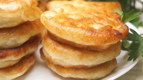 of fritter with chicken and bacon
